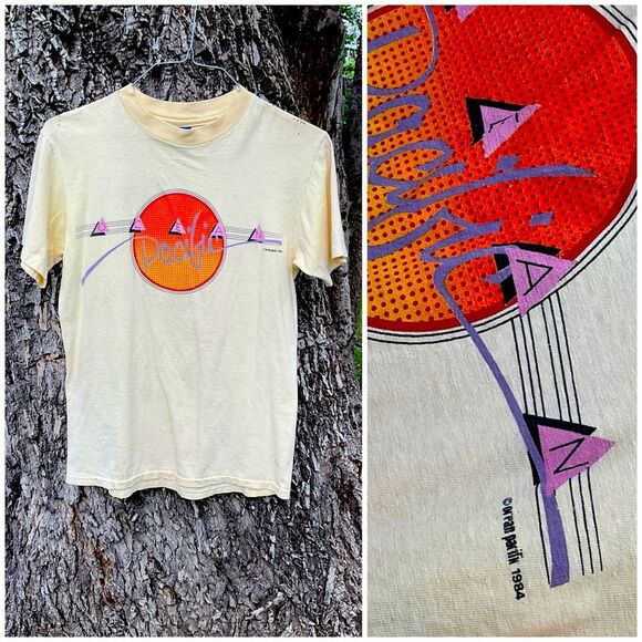 Authentic 1984 Vintage Single Stitch Ocean Pacific Op T-Shirt Size Medium - Picture 1 of 10